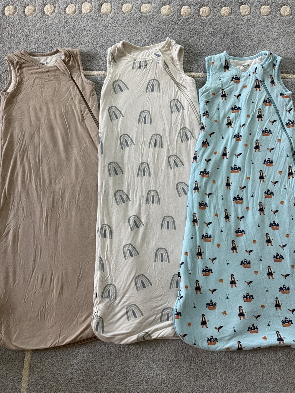 Kyte Baby Sleeveless Sleep Sack - 3 piece set! Tog 1.0